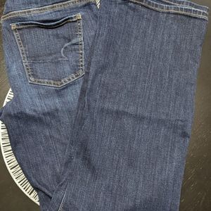 American Eagle Dark Wash Super Stretch Favorite Boyfriend Jeans